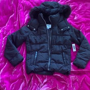 Old Navy Black Puffer Jacket XS Petite!
